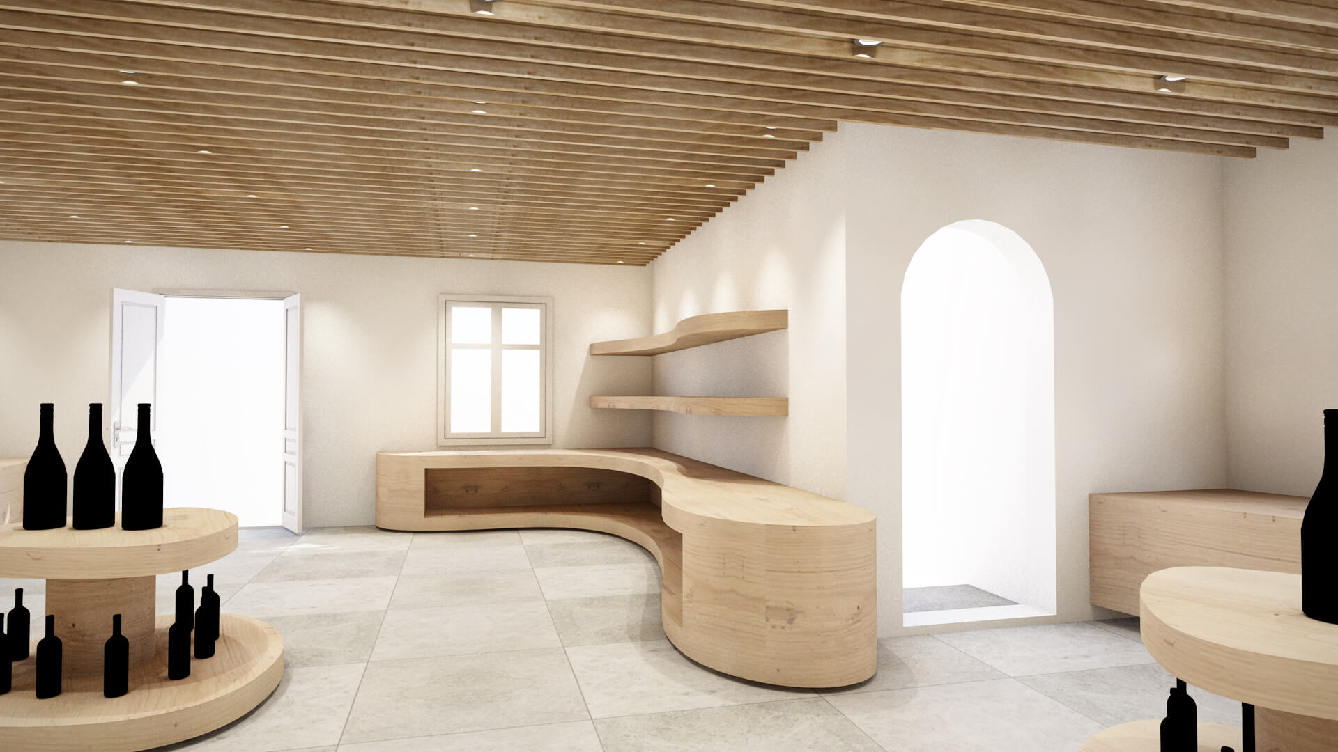 Proposal for a Wine Shop in Mykonos