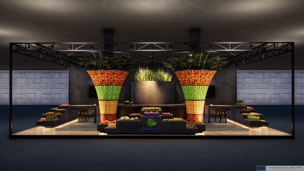 Exhibition Area for a Vegetables Trading Company